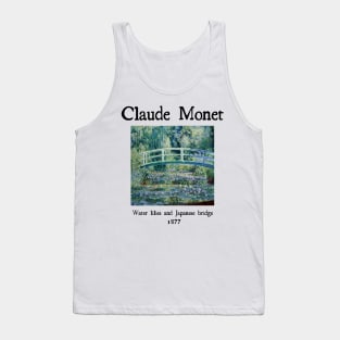 Water lilies and Japanese bridge by Claude Monet Tank Top